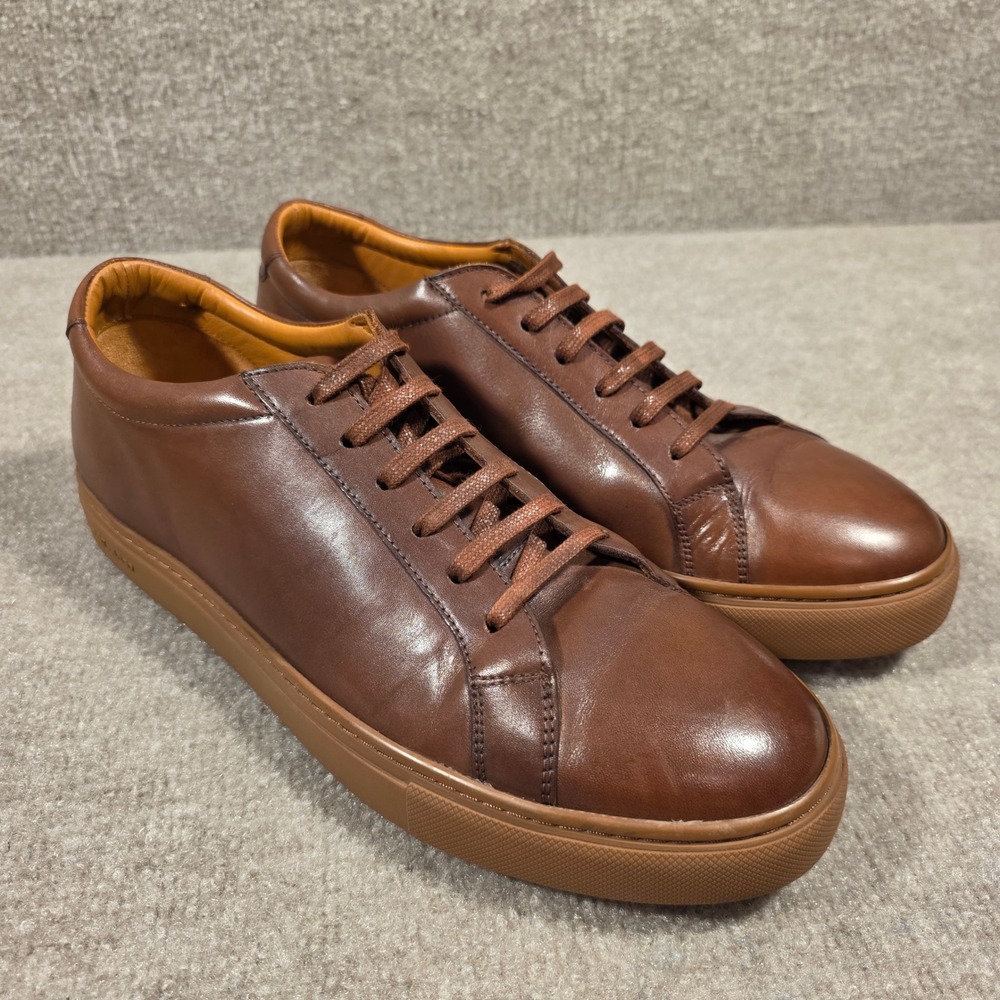 Jones Bootmaker Mens Brown Leather Low Top Sneakers Size 45 198-30-45